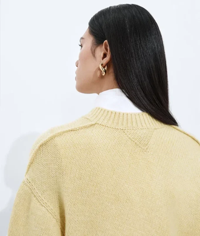 Kaschmir-Pullover mit Zopfmuster Kaschmir-Pullover mit Zopfmuster