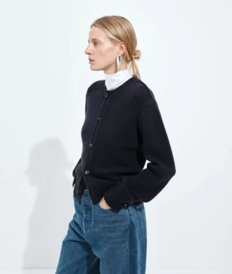 Kaschmir-Strickjacke