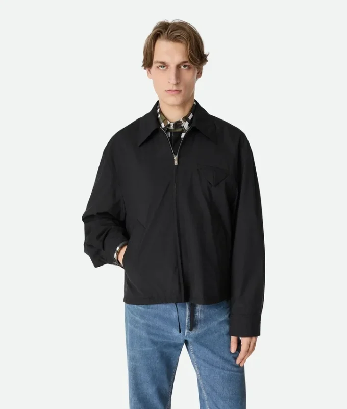 Kimono-Blouson aus feiner Wolle Kimono-Blouson aus feiner Wolle