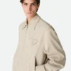 Kimono-Blouson aus Viskose und Seide Kimono-Blouson aus Viskose und Seide
