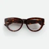 Klassische Cat-Eye-Brille aus recyceltem Acetat Klassische Cat-Eye-Brille aus recyceltem Acetat