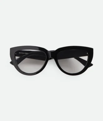 Klassische Cat-Eye-Brille aus recyceltem Acetat Klassische Cat-Eye-Brille aus recyceltem Acetat