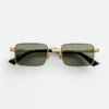 Klassische rechteckige Sonnenbrille Klassische rechteckige Sonnenbrille