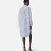 Kleid aus Baumwollpopeline mit Nadelstreifen