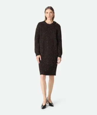Kleid aus englischer Rippenstrick-Wolle