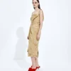 Kleid aus gewaschenem Seidentaft Kleid aus gewaschenem Seidentaft