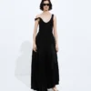 Kleid aus Stretch-Baumwolle und Seide Kleid aus Stretch-Baumwolle und Seide