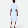 Kleid aus Viskose und Seidentwill Kleid aus Viskose und Seidentwill