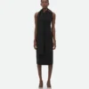 Kleid aus Woll-Viskose-Crêpe Kleid aus Woll-Viskose-Crêpe