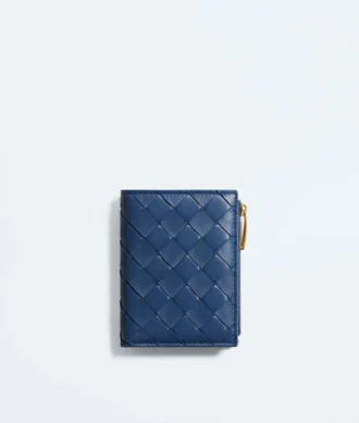 Kleine Brieftasche aus Intrecciato-Leder