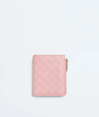Kleine Brieftasche aus Intrecciato-Leder