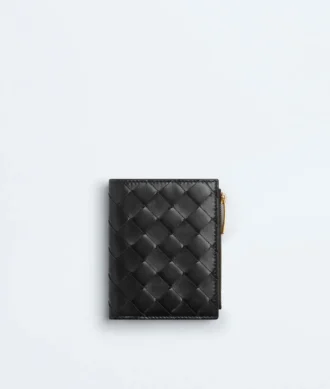 Kleine Brieftasche aus Intrecciato-Leder