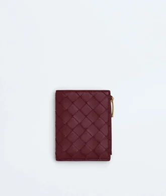 Kleine Brieftasche aus Intrecciato-Leder Kleine Brieftasche aus Intrecciato-Leder