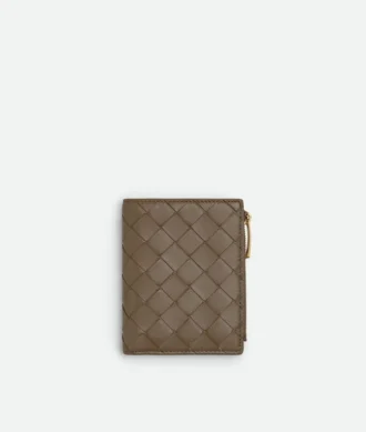 Kleine Brieftasche aus Intrecciato-Leder Kleine Brieftasche aus Intrecciato-Leder