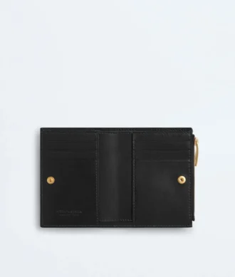 Kleine Brieftasche aus Intrecciato-Leder