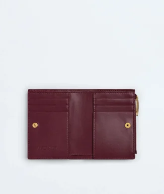 Kleine Brieftasche aus Intrecciato-Leder Kleine Brieftasche aus Intrecciato-Leder