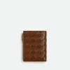 Kleine Brieftasche aus Intrecciato-Leder
