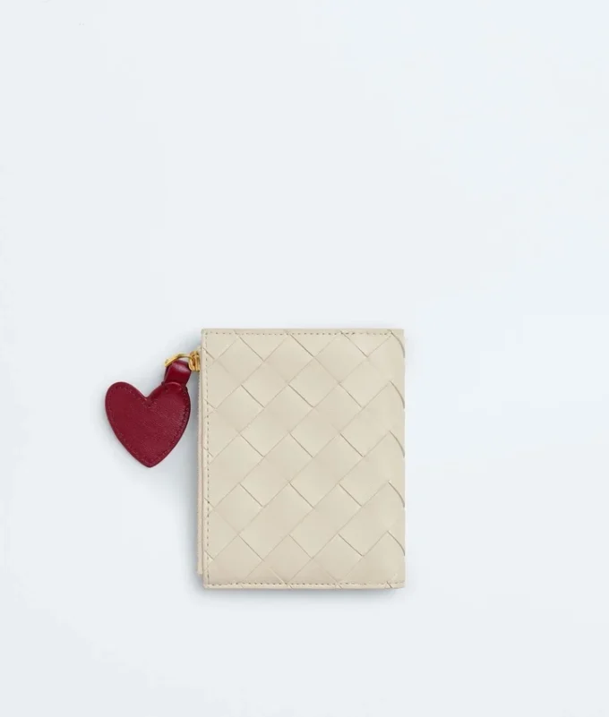 Kleine Brieftasche aus Intrecciato-Leder Kleine Brieftasche aus Intrecciato-Leder