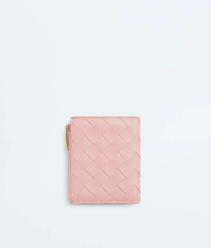 Kleine Brieftasche aus Intrecciato-Leder Kleine Brieftasche aus Intrecciato-Leder