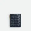 Kleine Brieftasche aus Intrecciato-Leder Kleine Brieftasche aus Intrecciato-Leder