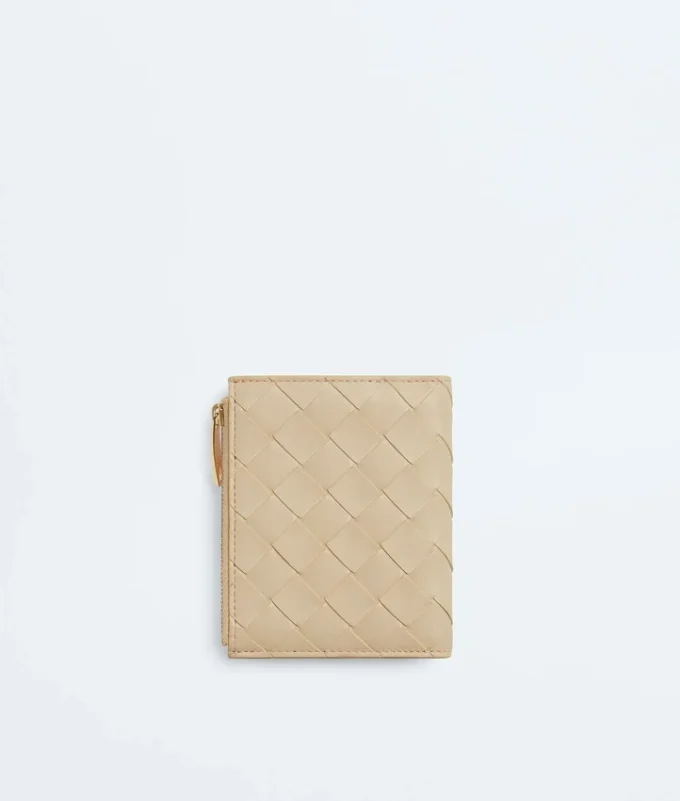 Kleine Brieftasche aus Intrecciato-Leder Kleine Brieftasche aus Intrecciato-Leder