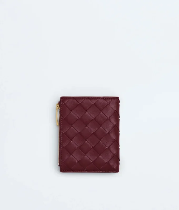 Kleine Brieftasche aus Intrecciato-Leder Kleine Brieftasche aus Intrecciato-Leder
