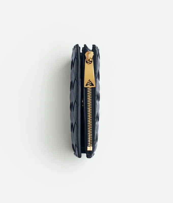 Kleine Brieftasche aus Intrecciato-Leder Kleine Brieftasche aus Intrecciato-Leder