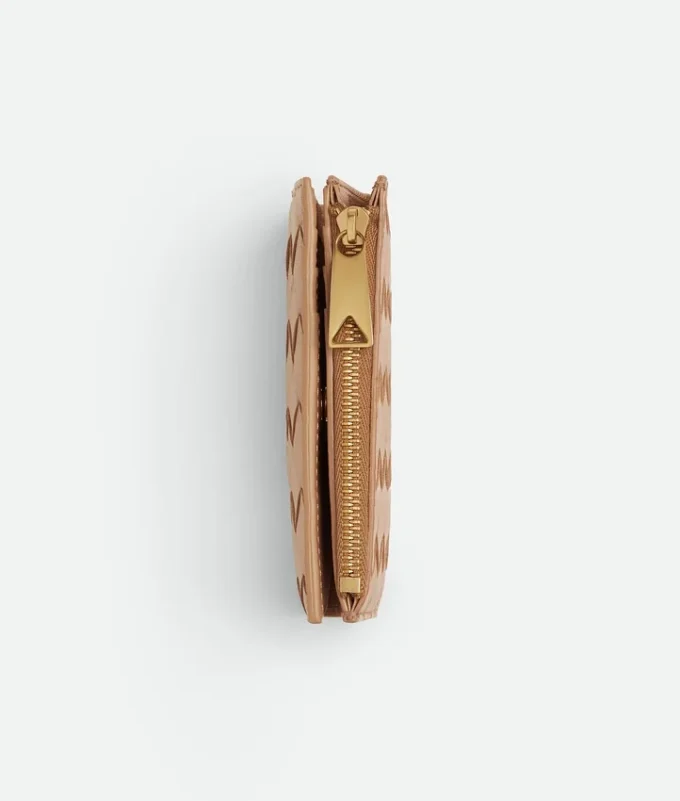 Kleine Brieftasche aus Intrecciato-Leder Kleine Brieftasche aus Intrecciato-Leder