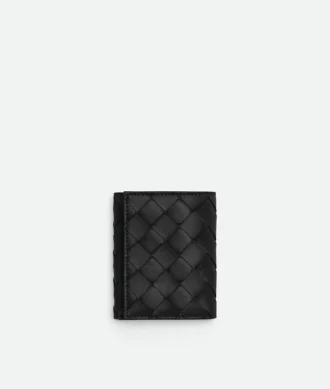 Kleine dreifach gefaltete Brieftasche aus Intrecciato