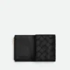 Kleine dreifach gefaltete Brieftasche aus Intrecciato Kleine dreifach gefaltete Brieftasche aus Intrecciato