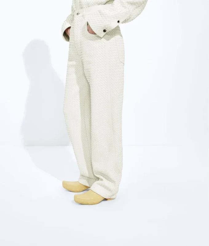Kleine Intrecciato-Lederhose Kleine Intrecciato-Lederhose