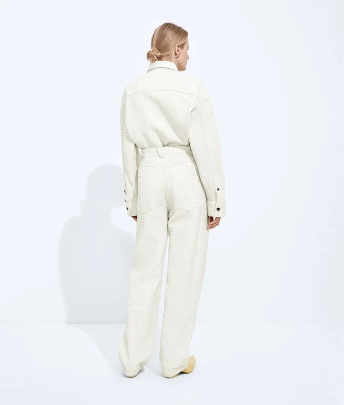 Kleine Intrecciato-Lederhose Kleine Intrecciato-Lederhose