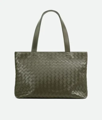 Kleine Intrecciato-Tasche mit Reißverschluss