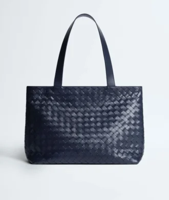 Kleine Intrecciato-Tasche mit Reißverschluss