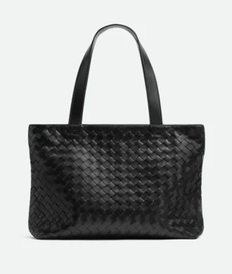 Kleine Intrecciato-Tasche mit Reißverschluss