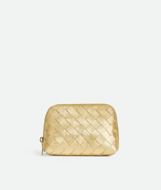 Kleine Kosmetiktasche aus Intrecciato