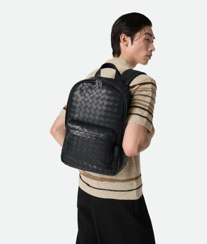 Kleiner Intrecciato-Rucksack Kleiner Intrecciato-Rucksack