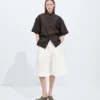 Kompakte Culotte aus Baumwoll-Toile Kompakte Culotte aus Baumwoll-Toile