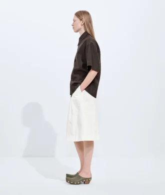 Kompakte Culotte aus Baumwoll-Toile Kompakte Culotte aus Baumwoll-Toile