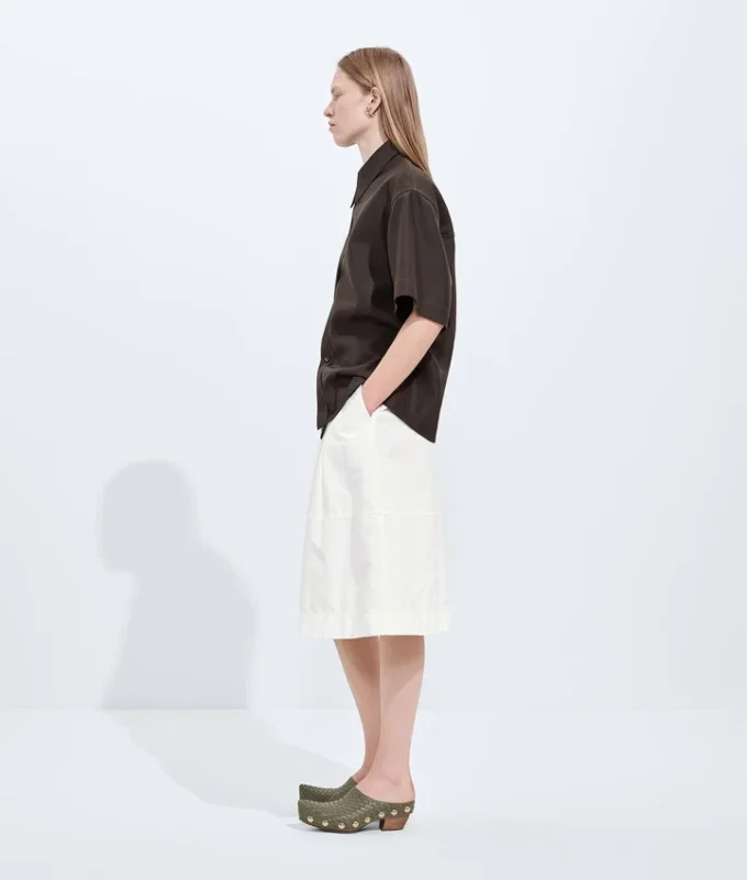 Kompakte Culotte aus Baumwoll-Toile Kompakte Culotte aus Baumwoll-Toile