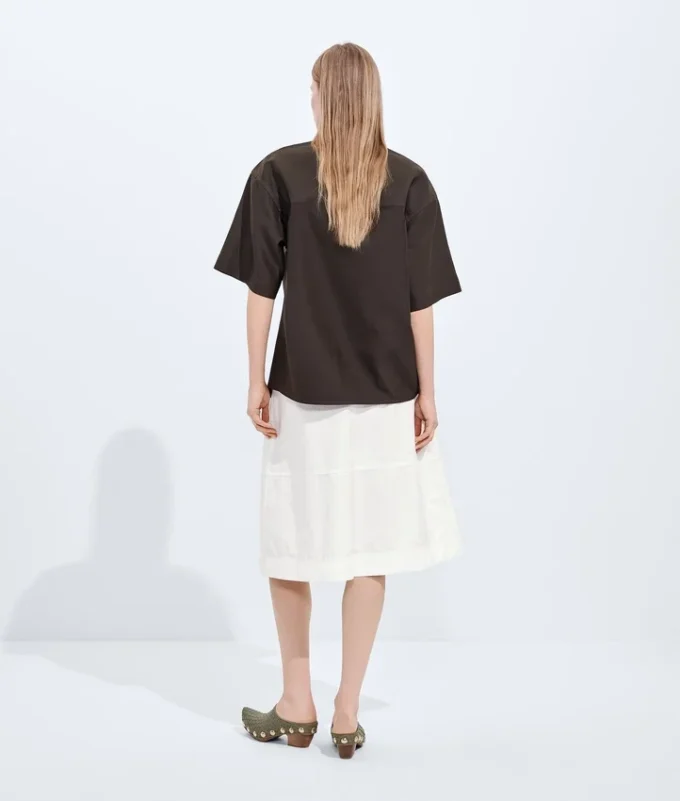 Kompakte Culotte aus Baumwoll-Toile Kompakte Culotte aus Baumwoll-Toile