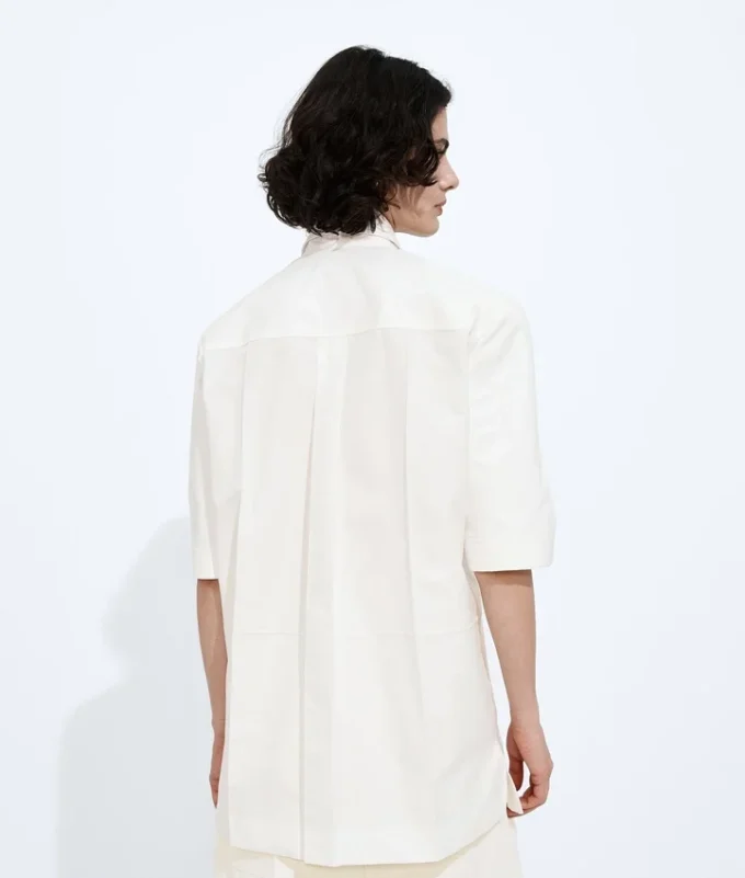 Kompaktes Baumwoll-Toile-Hemd Kompaktes Baumwoll-Toile-Hemd