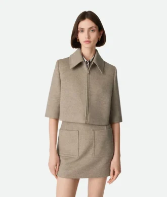 Kurze Jacke aus Wolle und Kaschmir