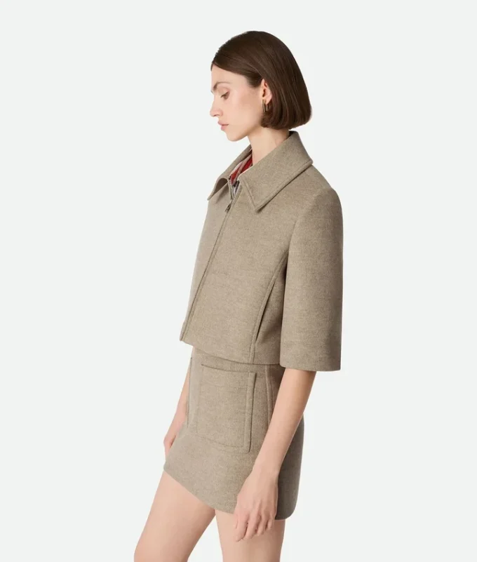 Kurze Jacke aus Wolle und Kaschmir