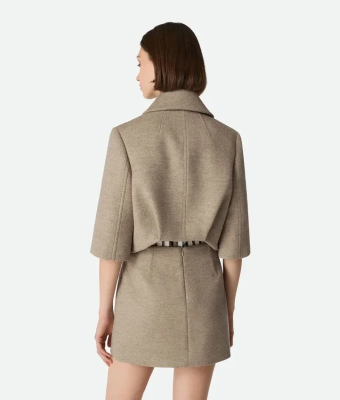 Kurze Jacke aus Wolle und Kaschmir