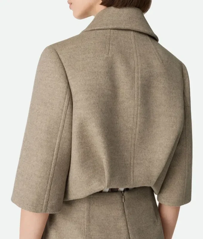 Kurze Jacke aus Wolle und Kaschmir