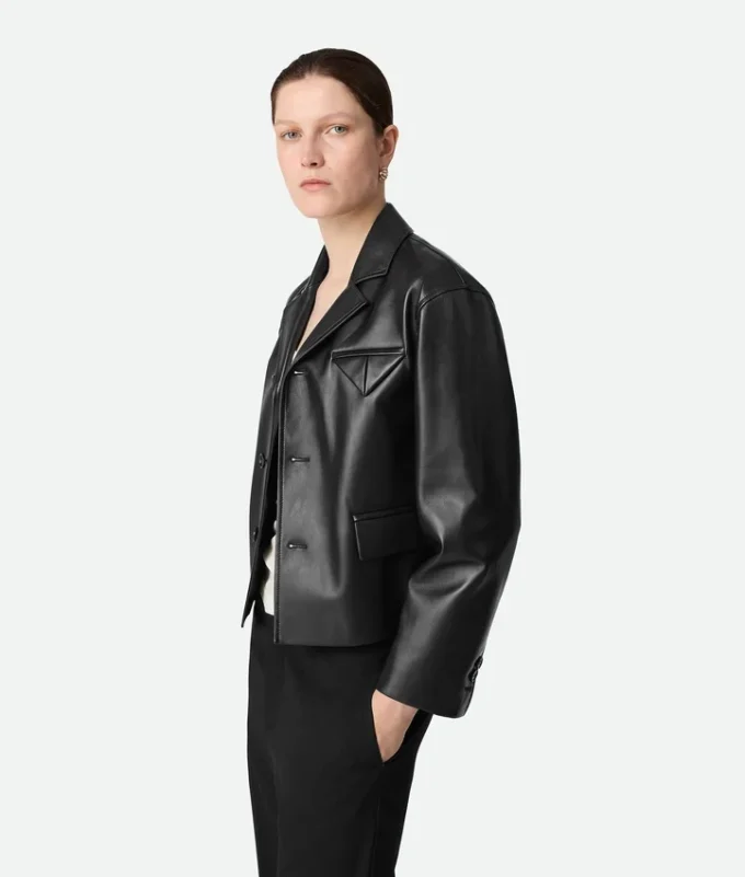 Leder-Kimono-Blouson Leder-Kimono-Blouson