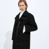 Mantel aus Wolle und Mohair-Gabardine Mantel aus Wolle und Mohair-Gabardine