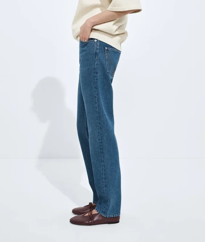 Medium Indigo Straight Jeans Medium Indigo Straight Jeans