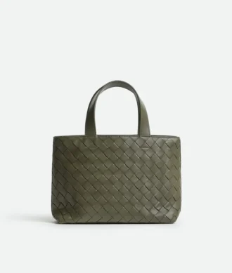 Mini Intrecciato Tote mit Reißverschluss